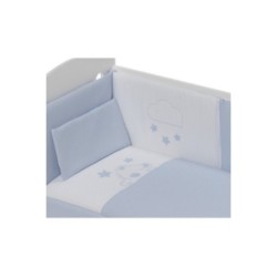 Tumodakids mayoristas de ropa infantil. Juego cuna: Colcha + Chichonera 60x120cm Colección Nido de Abeja Bordado Viggo  Don A