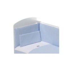 Tumodakids distribuidores de ropa infantil. Juego cuna: Colcha + Chichonera 60x120cm Colección Nido de Abeja Astrid Don Algod