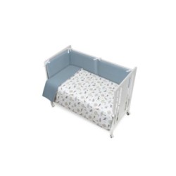 Tumodakids distribuidores de ropa infantil. Juego cuna: Funda Nórdica + Chichonera + Relleno Don Algodón Colección Serengueti