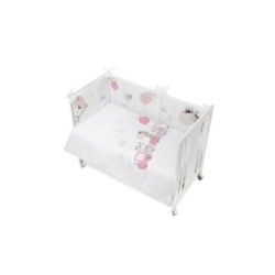 Tumodakids distribuidores de ropa infantil. Juego cuna: Funda Nórdica + Chichonera + Relleno Don Algodón Colección Jirafa tre