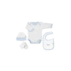Tumodakids distribuidores de ropa infantil. SET REGALO BODY 4 PCS 100% ALG TALLA 0-6 MOD CONEJITO COMETA DON ALGODÓN - Don Al