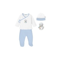 Tumodakids proveedores de ropa infantil. SET REGALO SONAJERO 4 PCS 100% ALG TALLA 0-6 MOD PULPO DON ALGODÓN - Don Algodón
