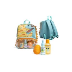 Tumodakids distribuidores de ropa infantil. Set de baño infantil en mochila: Gel de ducha y champú 2 en 1, bruma corporal y b