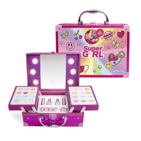 Tumodakids distribuidores de ropa infantil. Super maletín de belleza infantil niveles con luz Supergirl Martinelia - Martinelia