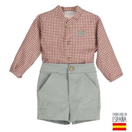 Tumodakids mayoristas de ropa de bebé. Conjunto pantalón Siroco - Calamaro Baby