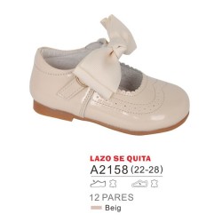 Merceditas acabado satinado y lazo en sujeción (lazo se puede quitar)-Bubble-BBI-A2158