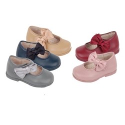 Merceditas lisas detalle lazo en cierre velcro-Bubble-BBV-A1331