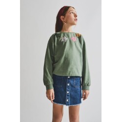 Tumodakids mayoristas de ropa infantil. Falda corta denim botones pana chica - Street Monkey