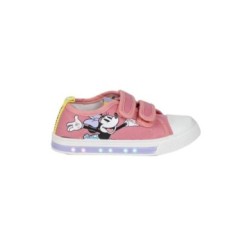 Tumodakids proveedores de ropa infantil. ZAPATILLA LONETA SUELA PVC CON LUCES ALGODON  MINNIE - Cerdá - MINNIE