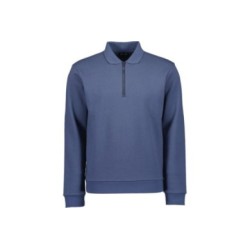Tumodakids proveedores de ropa infantil. Sudadera hombre cuello polo cierre cremallera - Blue Seven