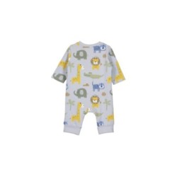 Tumodakids distribuidores de ropa de bebé. Pelele largo algodón bebé niño Zoo - Blue Seven