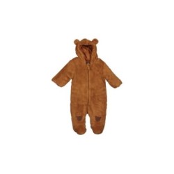 Tumodakids proveedores de ropa de bebé. Mono exterior forro polar para bebé con capucha detalle orejitas y cierre cremallera