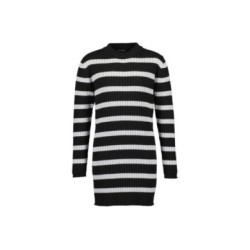 Tumodakids distribuidores de ropa infantil. Vestido manga larga punto chica estampado rayas - Blue Seven