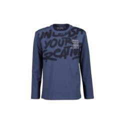 Tumodakids distribuidores de ropa infantil. Camiseta manga larga cuello redondo chico Letras - Blue Seven