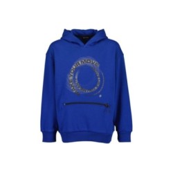 Tumodakids proveedores de ropa infantil. Sudadera con capucha chico bolsillo central cremallera - Blue Seven