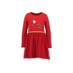 Tumodakids proveedores de ropa infantil. Vestido niña manga larga cuello redondo falda tul - Blue Seven