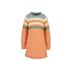 Tumodakids distribuidores de ropa infantil. Vestido niña punto manga larga cuello redondo - Blue Seven