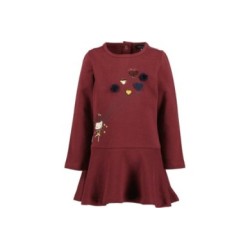 Tumodakids mayoristas de ropa infantil. Vestido niña manga larga falda vuelo - Blue Seven