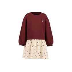 Tumodakids mayoristas de ropa infantil. Vestido niña manga larga falda estampada - Blue Seven