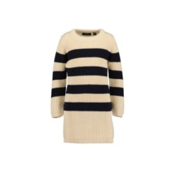 Tumodakids distribuidores de ropa infantil. Vestido punto niña manga larga cuello redondo estampado rayas - Blue Seven