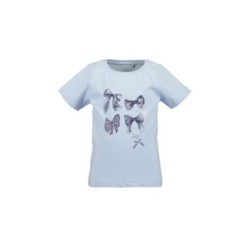Tumodakids proveedores de ropa infantil. Pijama largo camiseta manga corta niña Lazos - Blue Seven