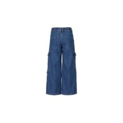 Tumodakids mayoristas de ropa infantil. Pantalón denim pierna ancha niña bolsillos - Blue Seven