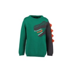 Tumodakids distribuidores de ropa infantil. Sudadera niño cuello redondo Dino 3D - Blue Seven