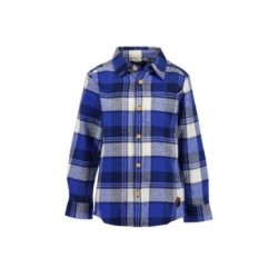 Tumodakids proveedores de ropa infantil. Camisa niño manga larga estampado cuadros - Blue Seven