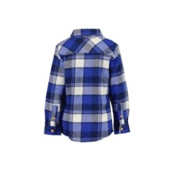 Tumodakids proveedores de ropa infantil. Camisa niño manga larga estampado cuadros - Blue Seven