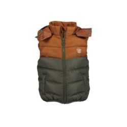 Tumodakids mayoristas de ropa infantil. Chaleco acolchado con capucha extraible para niño - Blue Seven