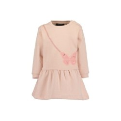 Tumodakids proveedores de ropa de bebé. Vesido algodón manga larga bebé niña Bolso mariposa - Blue Seven