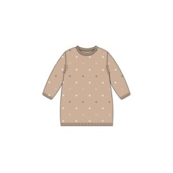 Tumodakids proveedores de ropa de bebé. Vestido de punto manga larga bebé niña cuello redondo - Blue Seven