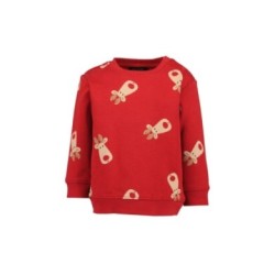 Tumodakids distribuidores de ropa de bebé. Sudadera cuello redondo bebé niño estampados navideños - Blue Seven