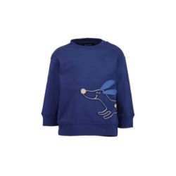 Tumodakids proveedores de ropa de bebé. Sudadera bebé niño cuello redondo Dog - Blue Seven