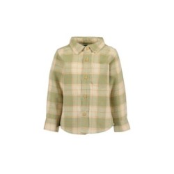 Tumodakids mayoristas de ropa de bebé. Camisa manga larga niño estampado cuadros - Blue Seven