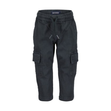 Tumodakids mayoristas de ropa de bebé. Pantalón largo bebé tipo cargo cintura elástica - Blue Seven