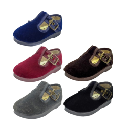 Pepito terciopelo cierre hebilla, con plantilla interior - PULIDINES - ARI-152/TIFON