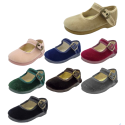 Mercedita terciopelo cierre hebilla - PULIDINES - ARI-151TIFON