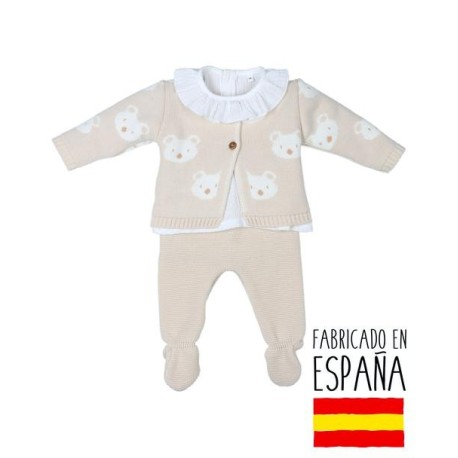 Tumodakids distribuidores de ropa de bebé. Conjunto de 3 piezas manga larga para bebé - Tony Bambino