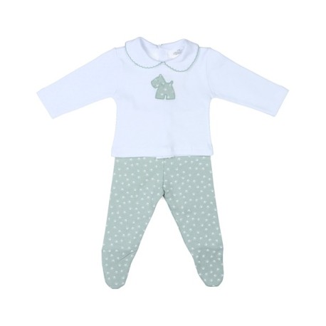 Conjunto 2 piezas bebé algodón tipo muda perritos-31905-Tony Bambino