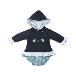 Tumodakids proveedores de ropa de bebé. Conjunto 2 piezas bebé sudadera capucha Erizos - Tony Bambino